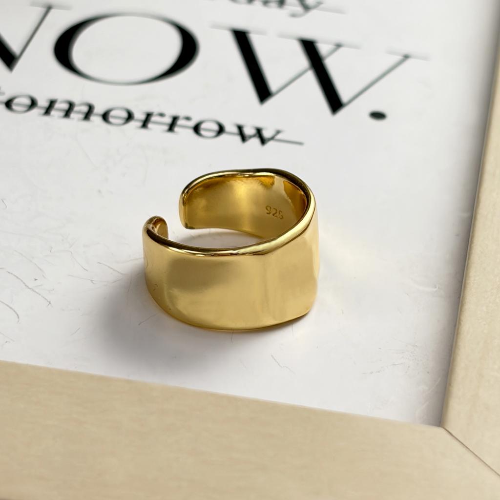 PANJBJ 925 Sterling Silver Geometric Black Stone Rings for Women Girl Korean Simple Adjustable Couple Jewelry Dropshipping