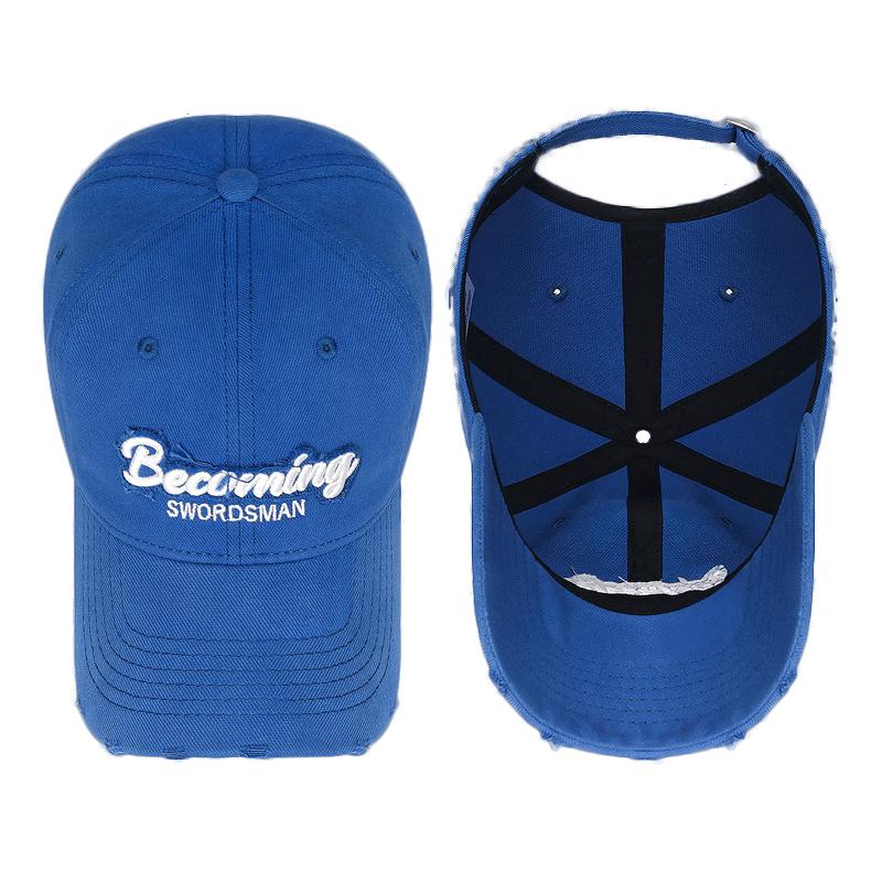 Outdoor Cap Women's Youth Hole Patch Baseball Cap Embroidery Sunhat