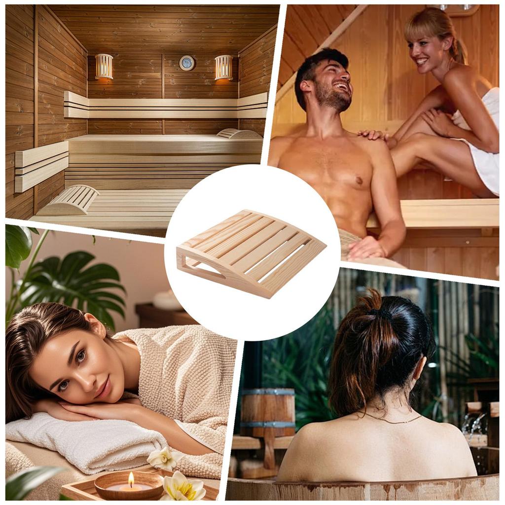 Handmade Sauna Relaxing Neck Pillow Support Headrest Steam Room Accessory Sauna Headrest Pillow for Teens Men Youth Boys