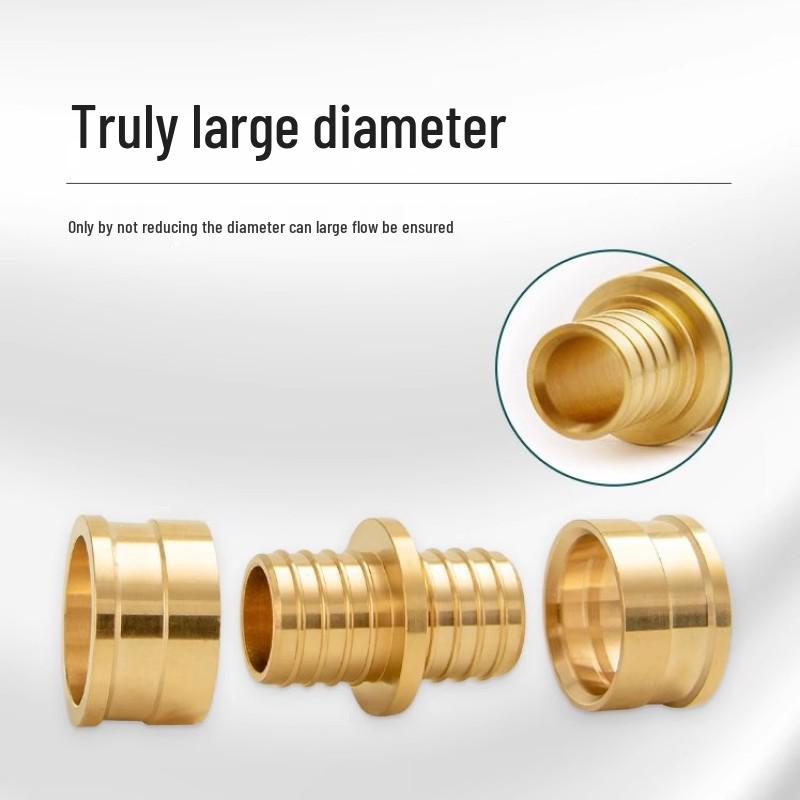 20-Pack Copper Slip-On Connectors for Geothermal and Aluminum-Plastic Pipes
