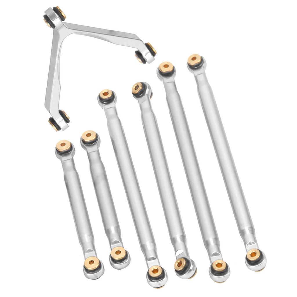 Linkage Pull Rod Tie Rod Kit for Axial SCX24 C10 1 24 RC Car Shell Parts Suspension LinkSilver