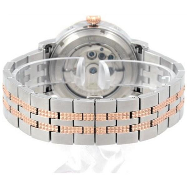 [Ticento]Men's Open Heart Multi-function Automatic Metal Watch TS50701RG + Shopping Bag, Korean Luxury Watches