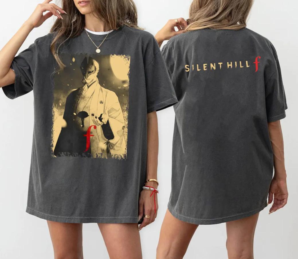 Silent Hill F Graphic T-Shirt Mens Womens Tees Top Vintage Japanese Horror Game Style S