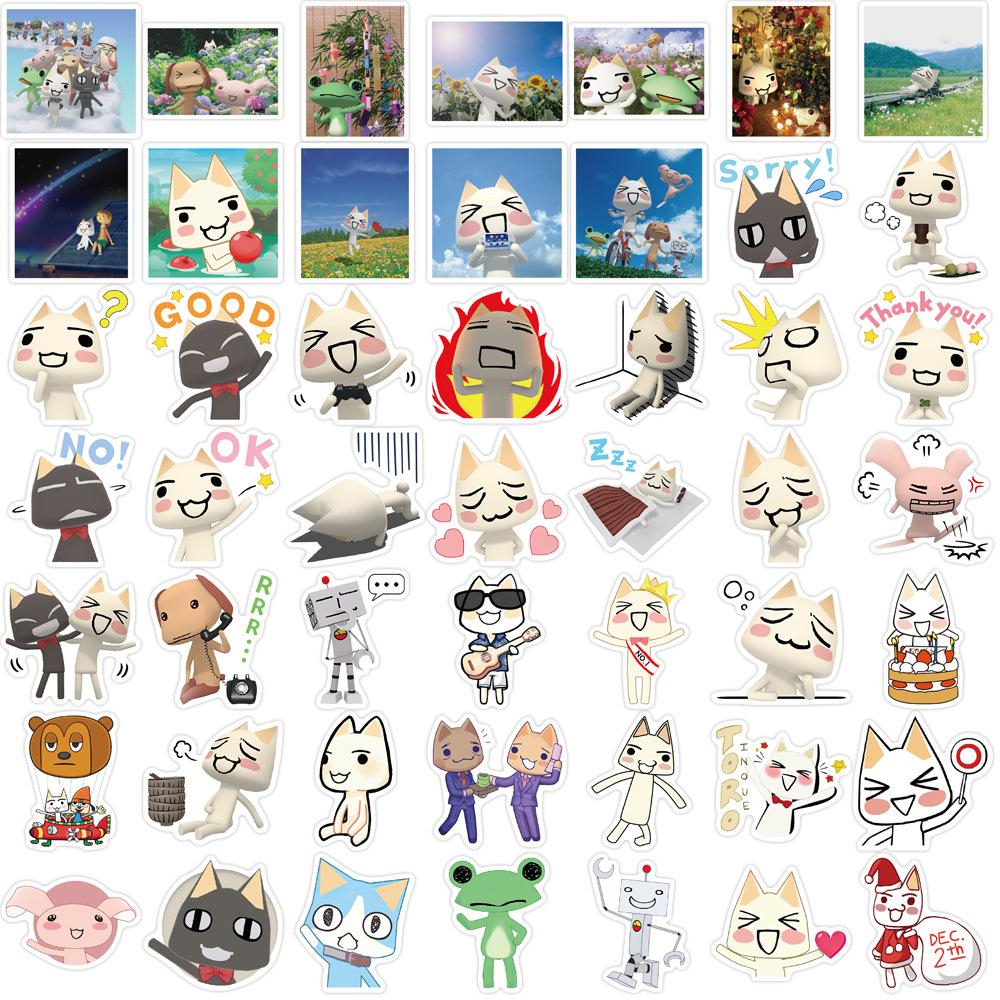 50 Pieces of Dorocat Graffiti Stickers Decorate Guitar Suitcase DIY Creative Waterproof Explosive Style