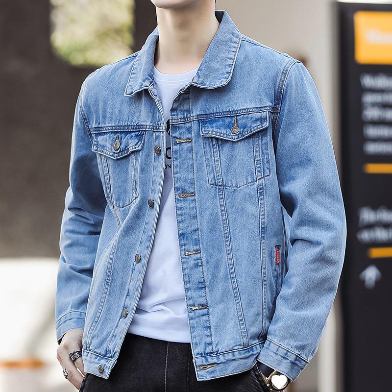 Men's 8007 Denim Workwear Jacket: New Spring/Autumn Casual Fashion Top, Cotton