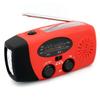 1-2pcs Emergency Radio Solar Manual USB Mobile Charging Hand Crank Radio 2000mAh AM/FM/NOAA Weather Radio with LED Torch