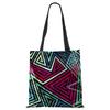 Abstract Art Print Shopping Bags Women Folding Reusable Customize Tote Shoulder Bag Canvas Casual Groceries Handbags 2022