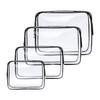 Clear Wash Bag Waterproof Zipper Storage Pouch for Women Men Cosmetic Bag Travel Make Up Organizer Pouch Wash Bag Storage Case