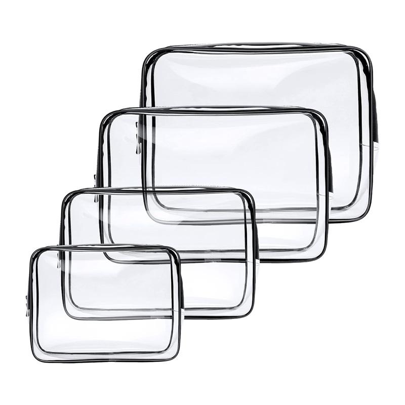 Clear Wash Bag Waterproof Zipper Storage Pouch for Women Men Cosmetic Bag Travel Make Up Organizer Pouch Wash Bag Storage Case