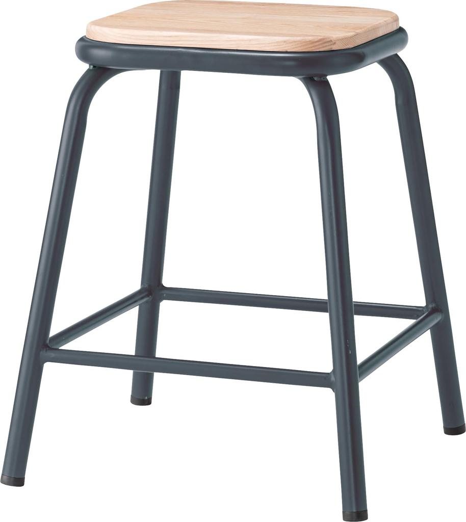 Azumaya-kk Stool, Black, PC-66BK