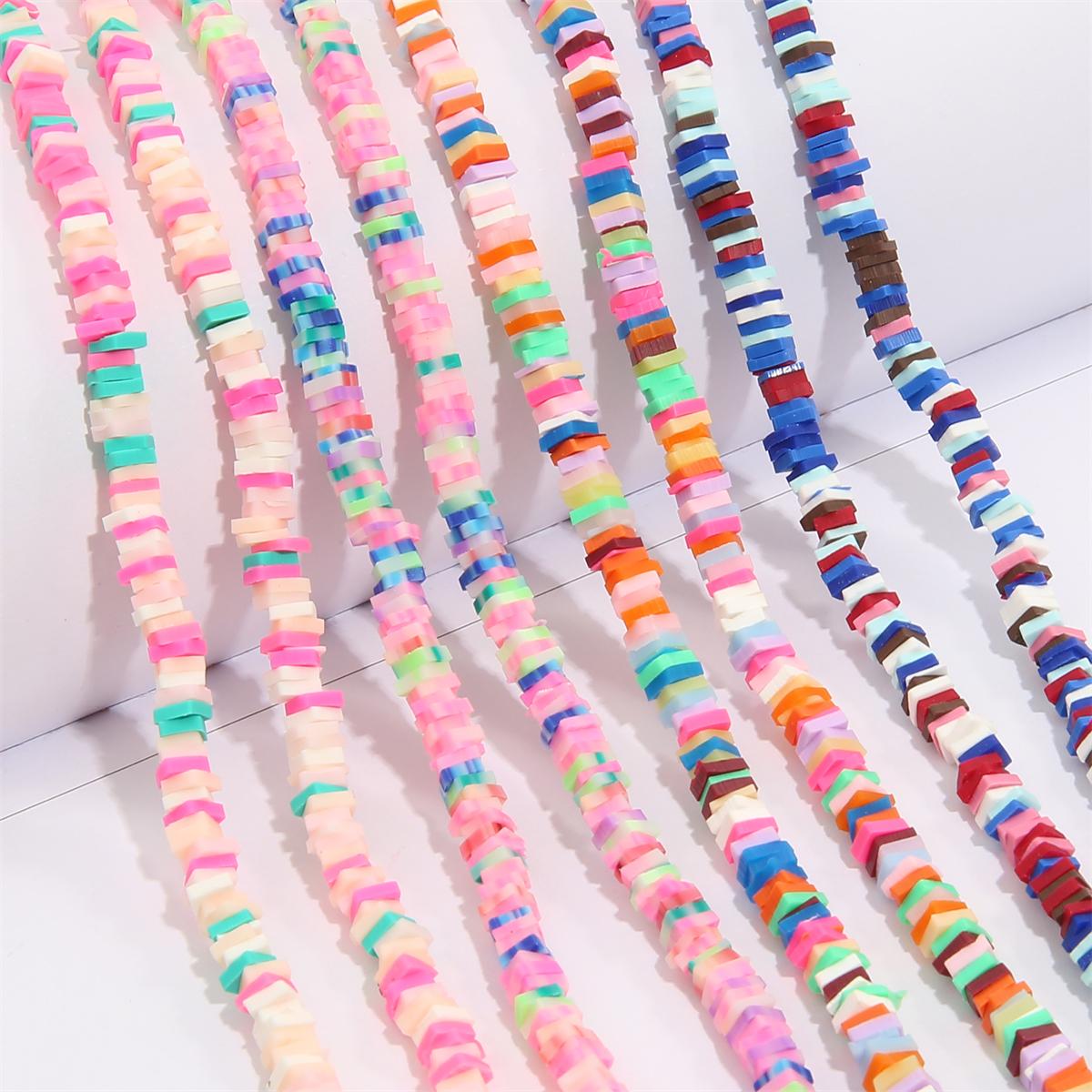 

350 шт./пакет 5 мм плоские квадратные бусины из полимерной смолы и глины чип диск свободная прокладка бусины ручной работы для изготовления ювелирных изделий своими руками браслеты