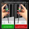 2Pcs High Torque Magnetic Screwdriver Electricity Detector Compact Design Portable Non-Slip Grip Voltage Tester Screwdriver Set