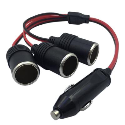 1 To 3 Car Lighter 12v 24v Power Charger Adapter 3 Way Socket Splitter Female Socket Plug Extension Cord Cable 3-Way Plug