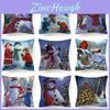 Fronha de Almofada de Boneco de Neve de Natal Charmosa e Decorativa Para Decoração de Casa Aconchegante Presente