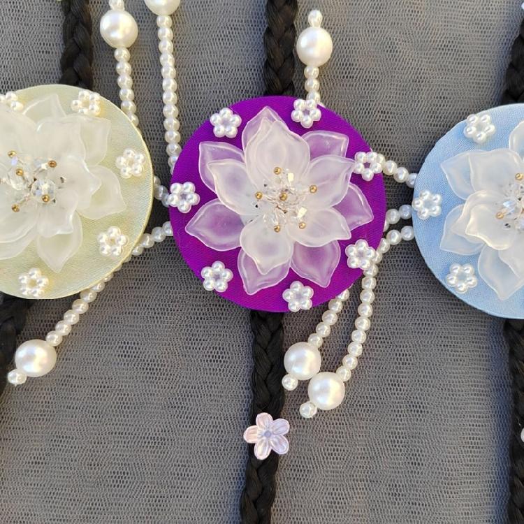 Handmade Hair Accessories Colorful Elegant Hairpin Traditional Headband Suitable for Youthful Performers At Any Occasion