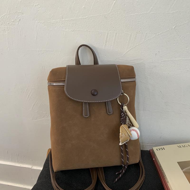 Fashion retro matte handbag women's autumn and winter new high-end backpack commuter backpack