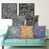Exquisite Kissenbezüge mit Paisley-Print im Ethno-Stil für Vintage-Böhmische Sofadekoration