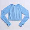 New European & American Women's Quick-Dry Yoga Set: Long Sleeve Top, Sport Vest, Tight Pants.
