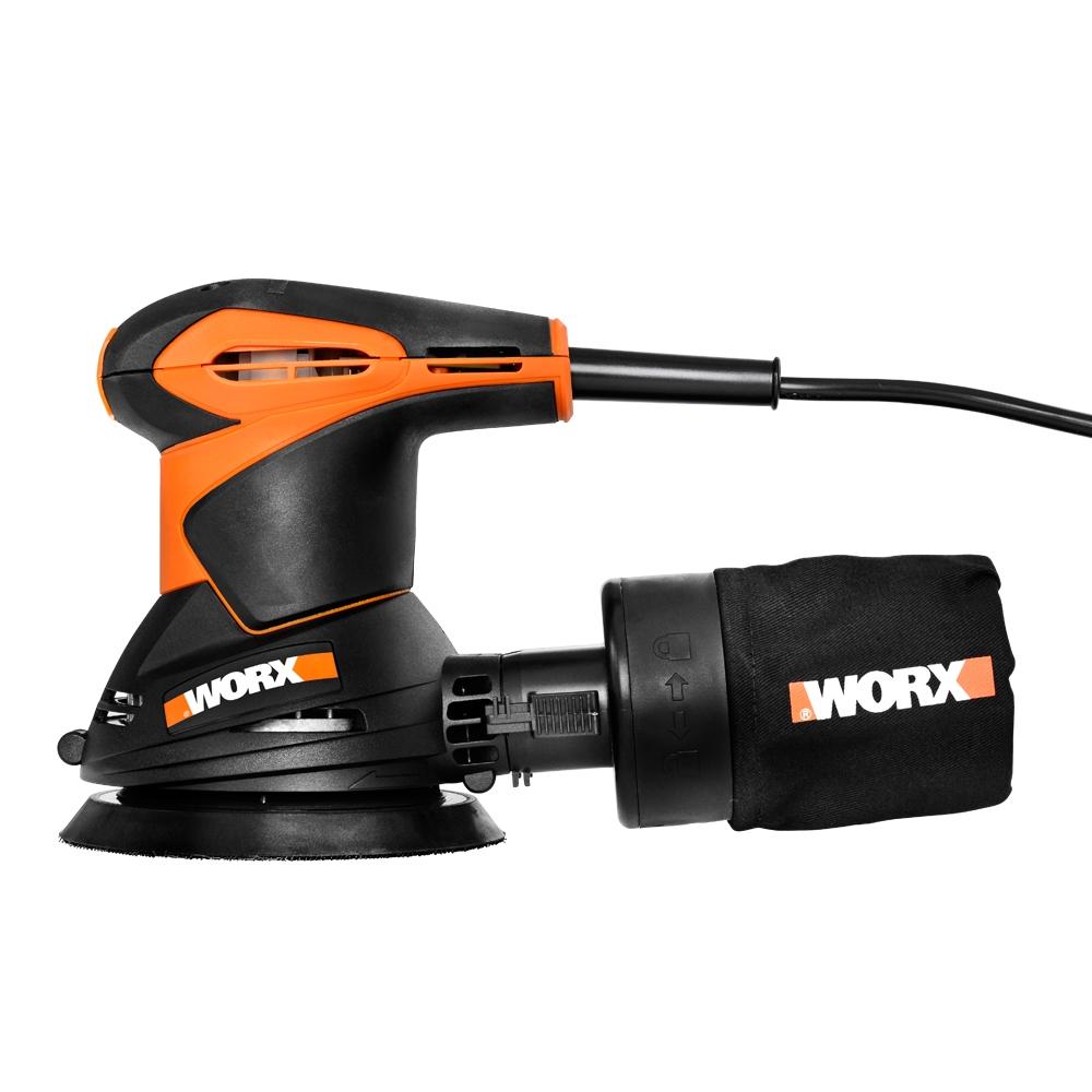 Works Round Sander Sanding Machine Electric Wired Orbital WX652.1