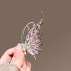 Rhinestone Butterfly Brooch Butterfly Wing Lapel Pin Sweater Cardigan Coat Business Suit Decoration Women Clothing Accessories