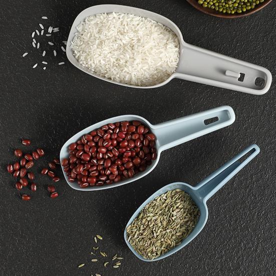 3Pcs Measuring Scoop Kitchen Food Coffee Bean Flour Cereal Popcorn Spoon Shovel Sale Goods