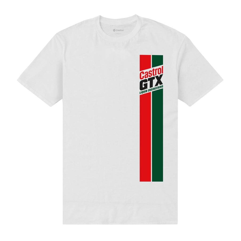 Castrol Unisex Adult Racing Stripe T-Shirt
