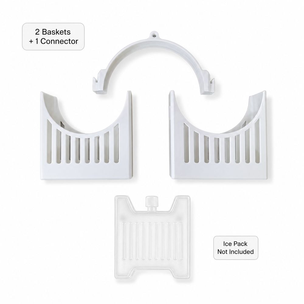 Secure Fixing Fan Ice Pack Holder Simple Design Ice Pack Fixing Bracket Household Accessory