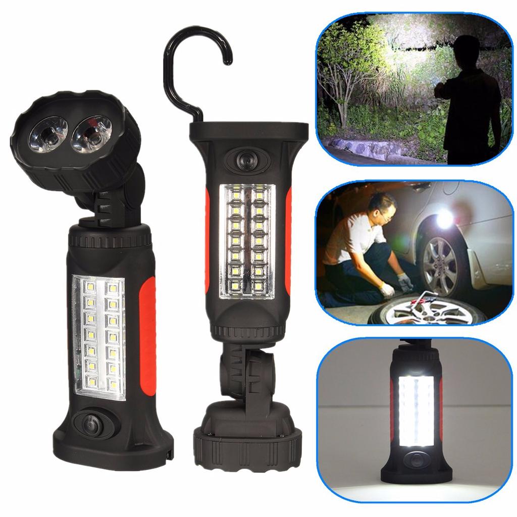 16 LED Magnetic Inspection Hand Torch Camping Hanging Work light Lamp Flashlight