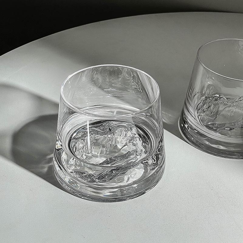 Crystal Glass Whiskey Cup, Japanese Liquor Glass, Clear Iceberg Glass, Suitable for Vodka, Liqueur, Tequila, Shochu, Cocktail
