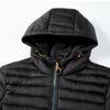 Autumn and Winter Men's Large Size Hooded Cotton-padded Jacket Lightweight Coat Cotton-padded Men