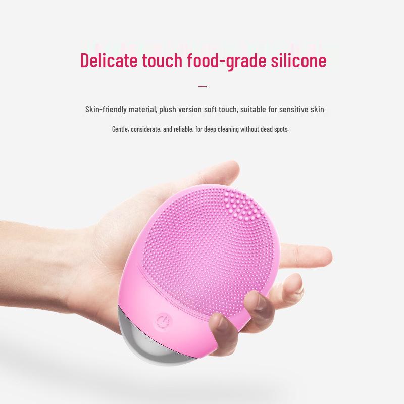 Ultrasonic Silicone Facial Cleansing Brush for Ladies