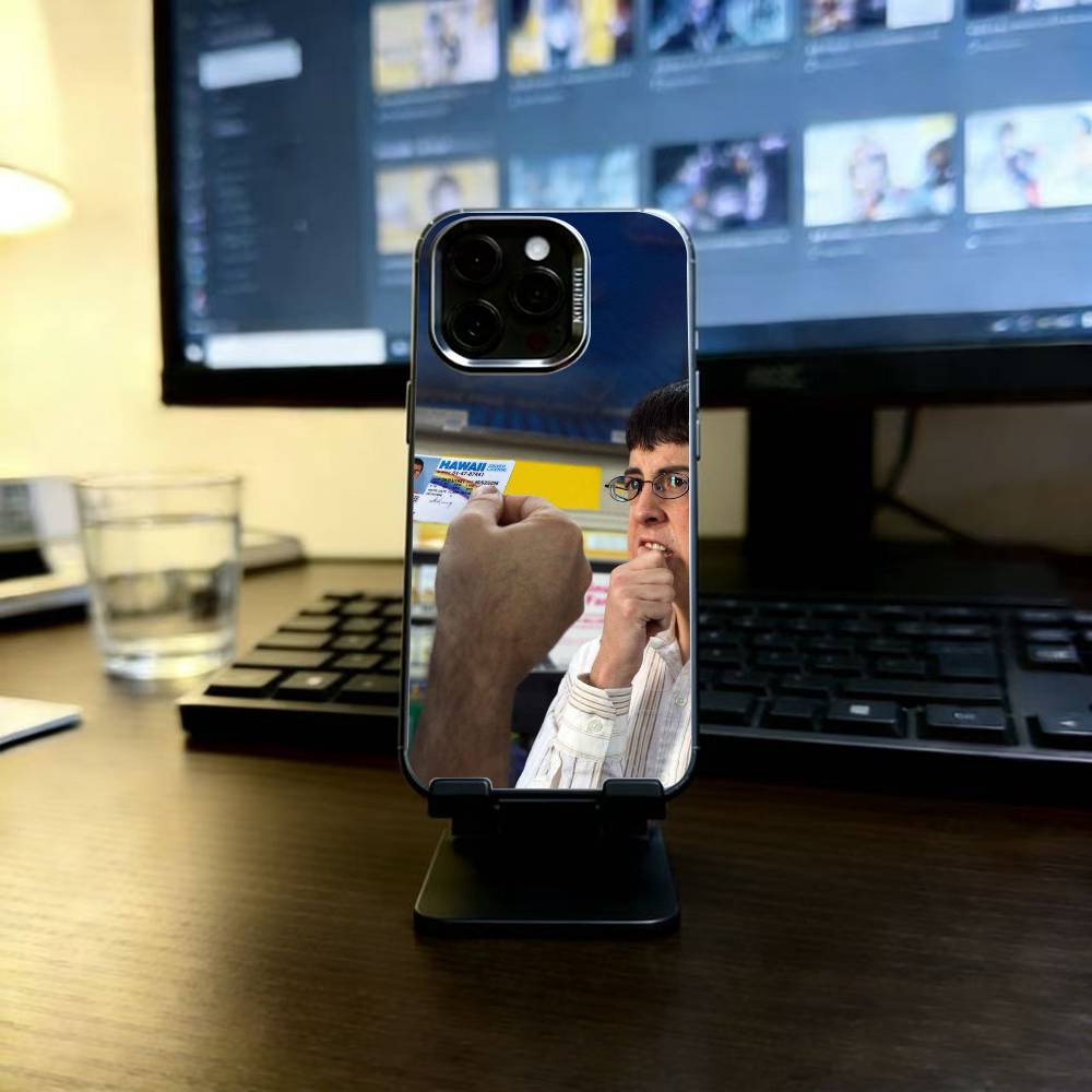 Mclovin Movie Superbad Phone Case For iPhone 17,16,15,14,13,12,11 Plus,Pro Max,XS,Colored Silver Plated Inside Cover