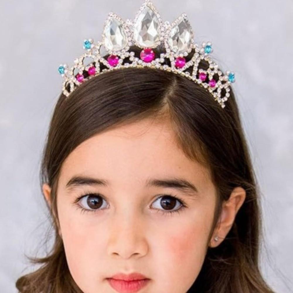 Pearl Headband Princess Tiara Sparkly Rhinestone Crystal Tiara  Bridal Accessories