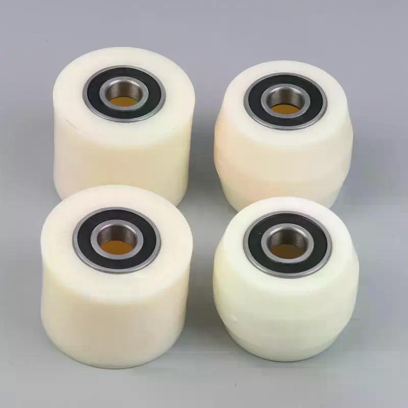 Ruote piroettanti di ricambio Ruota forchetta Cuscinetto ruota Ruote idrauliche piccole per sollevamento e movimentazione Ruote in poliuretano e nylon