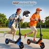 K6 Kids Electric Scooter 150W 2.6Ah 6.5'' Solid Tires Bluetooth Speaker LED Lights Foldable & Height Adjustable 16KM/H Max Speed 7-9KM Range for kids