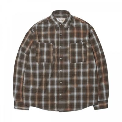 O.d Check Shirt   Brown