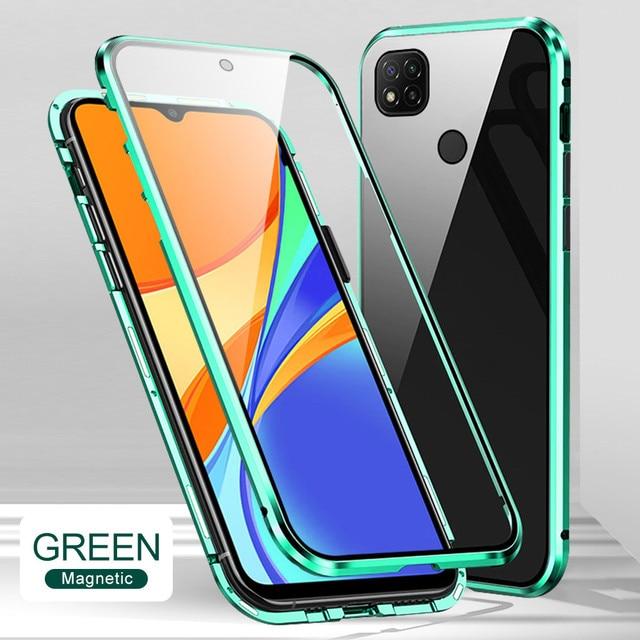 Buy Magnetic Full Protect Case For Xiaomi Redmi Note 7 9S 10S 10 9 9A 9C 9T  8 8T Mi Poco M3 X3 F3 10T Pro Double-sided Glass Cover at affordable prices  —