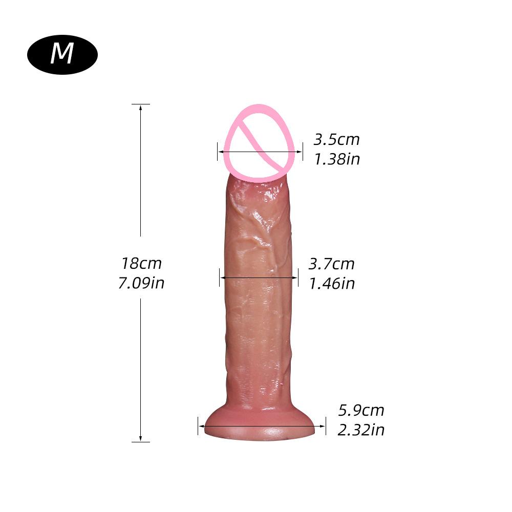 Dildo Sex Toys for Women Wearable Strapon Dildo Realistic Silicone Anal Plug Soft Penis with Suction Cup Adult Masturbator