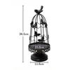 Creative European-Style Metal Birdcage Candle Holder Dining Table Decor Elegant Home Interior Decorative Tabletop Centerpiece