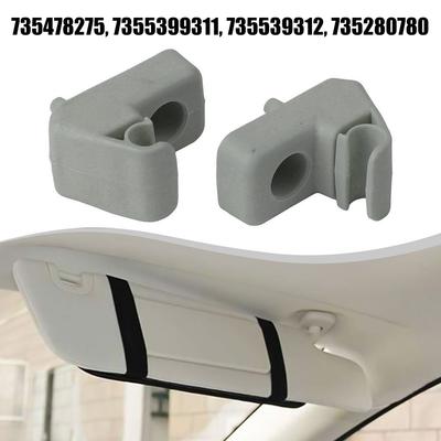 2 Pcs Car Sun Visor Holder Mount 735478275 7355399311 For Fiat Grande Punto Automotive Interior Accessories