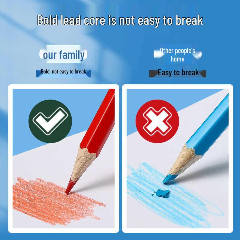 Chen MG 48/24-Color Oil-Based, Water-Soluble Colored Pencils with Watercolor Brush for Beginner Painters