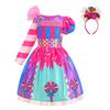 Crew Neck Dress for Masquerade Party Birthday Pretend Play