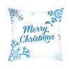 Ice and Snow Series Christmas Pillowcase, Blue Ice and Snow Ins Windblown Hair Pillowcase, American Cushion