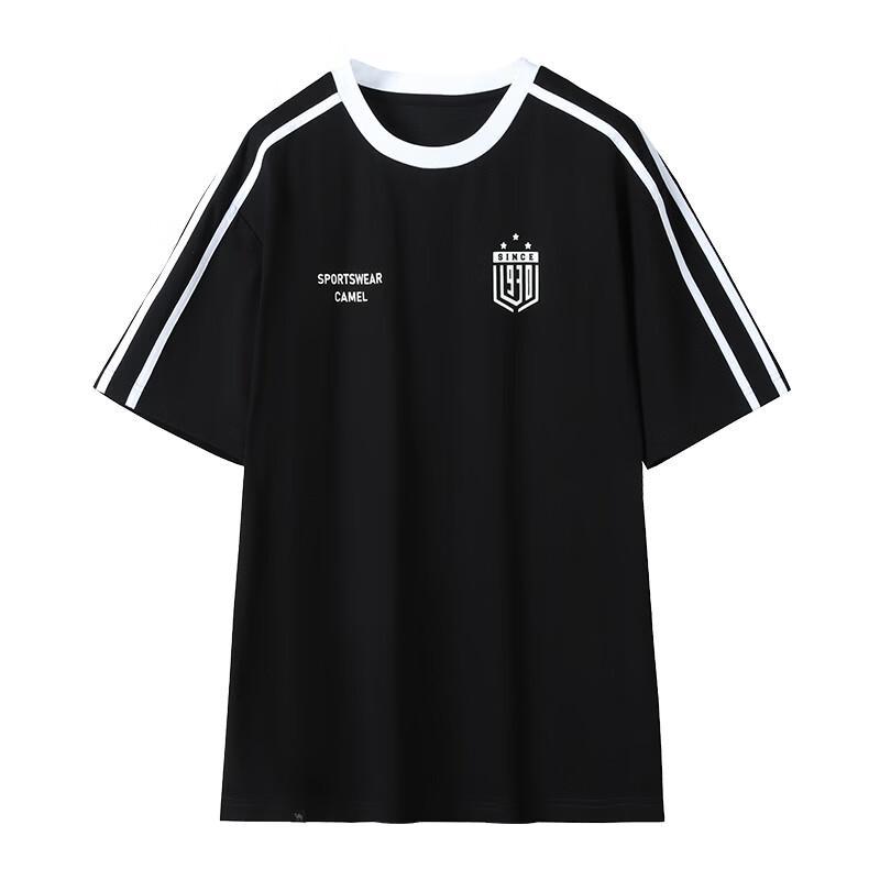 CAMEL Men's Soccer Style Cooling Crew Neck Short Sleeve T-Shirt