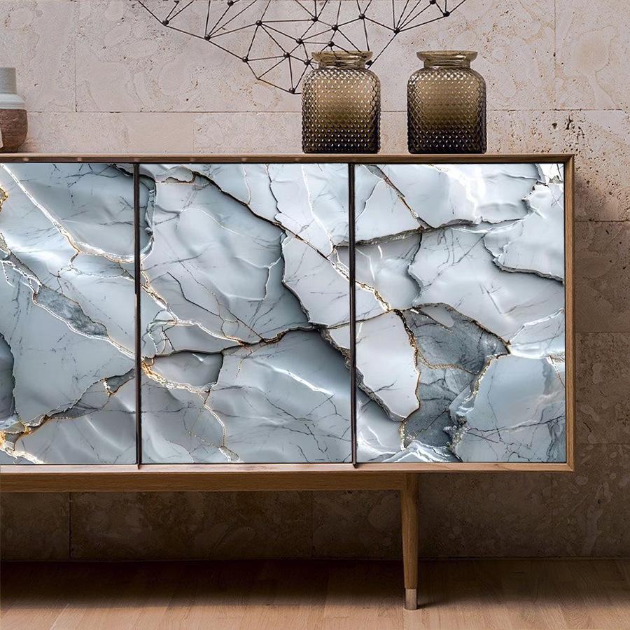 

Самоклеящиеся обои с рисунком серого мрамора для украшения дома, гостиной, столовой, фоновой стены, ПВХ наклейка для обоев 40X1000CM