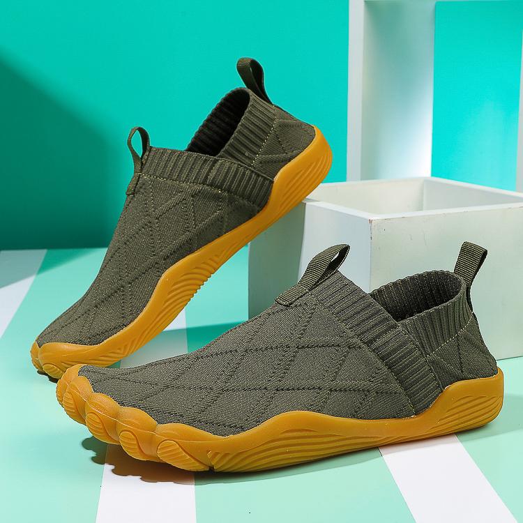 Plus Size Men'S Barefoot Sock Shoes Wide Toe Box Zero Drop Slip-On Breathable Five Finger Walking House Slippers Non Slip