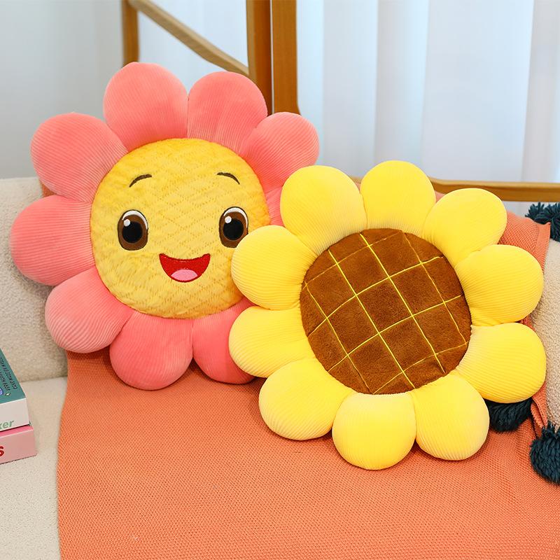 Sunflower Seat Cushion Sunflower Chair Cushion Flower Throw Pillow Bedside Pillow Tatami Bay Window Sofa Decorative Cushion