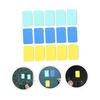Lurrose Small Whiteboard Erasers, 15 Pieces, Assorted Colors, Felt Material, Dry Erase Erasers, Classroom Cleaning Goods