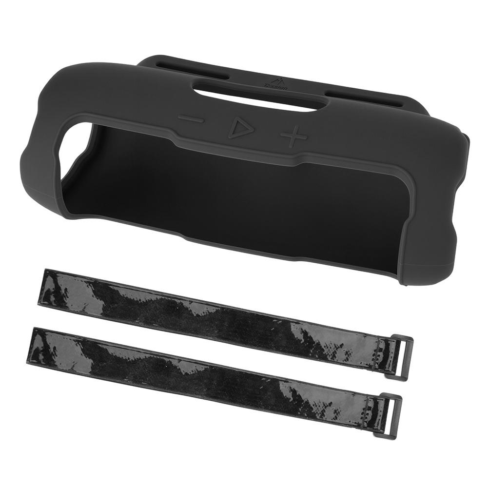 Silicone Case with Shoulder Strap Portable Travel Soft Cover Silicone Protective Cover Shell for JBL Flip 7 Speaker