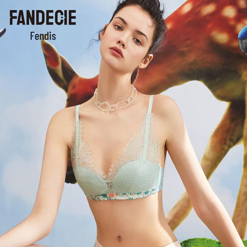 Fandis Wireless Lace Push-up Bra FB00315 80B